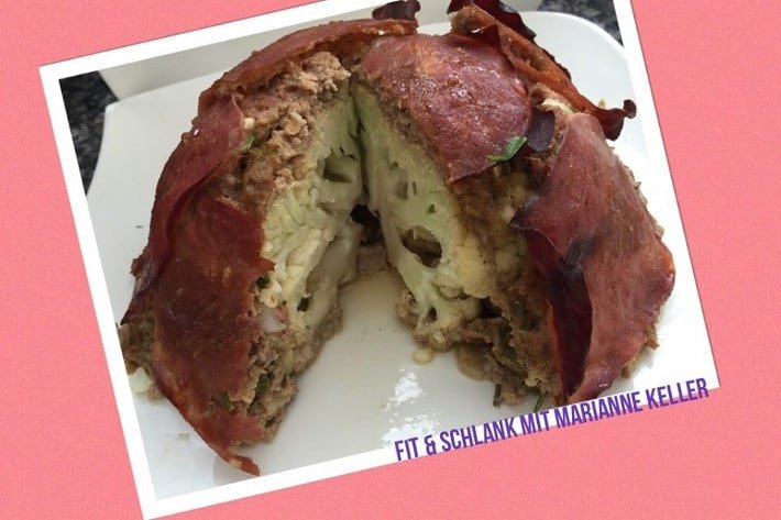 Rezept Hackfleisch-Überraschung Blumenkohlbombe