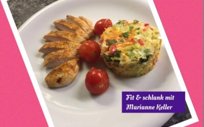 Gemüsekuchen mit Poulet Low Carb