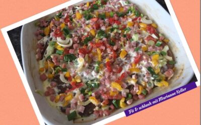 Flammkuchen mit Quark Low Carb