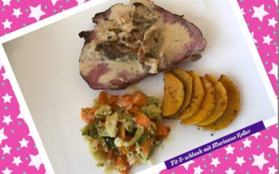 Braten mit Pilzen Low Carb