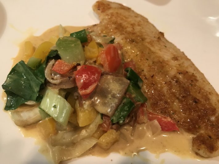 Fischfilet mit Pak Choi Gemüse