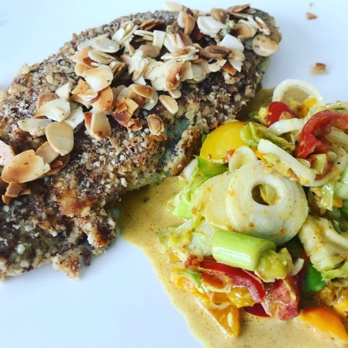 Fisch mit Mandelpanade