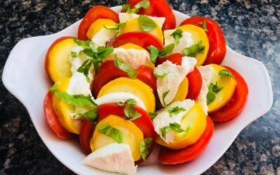 Leckere Gratinschale mit Tomaten und Zucchini