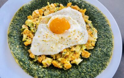 Vegi-Spinatomelette mit Kürbis kohlenhydratarm