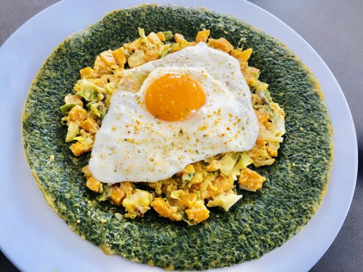 Vegi-Spinatomelette