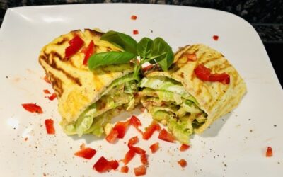 Wrap mit Gemüse vegetarisch & kohlenhydratarm