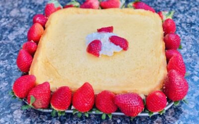 Cheesecake mit Erdbeeren kohlenhydratarm