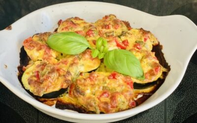 Zucchini-Peperoni-Rädchen kohlenhydratarm (low carb)