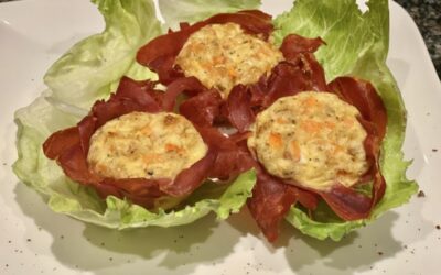 Rohschinken-Ei-Paket kohlenhydratarm