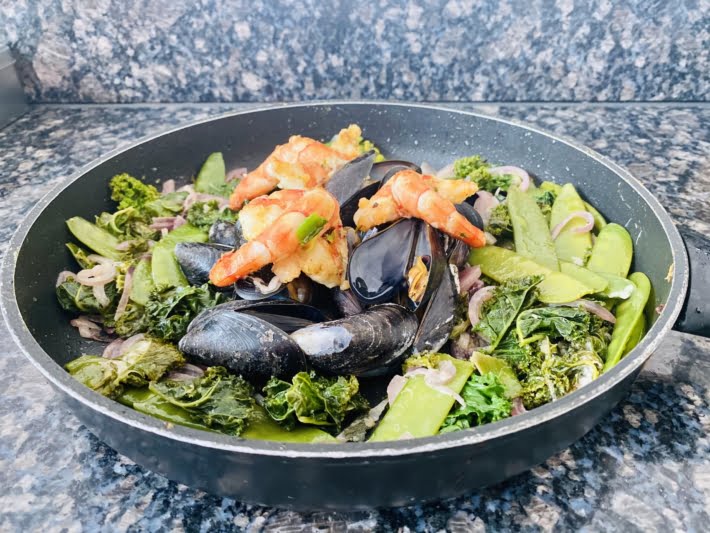 Muschelpfanne kohlenhydratarm