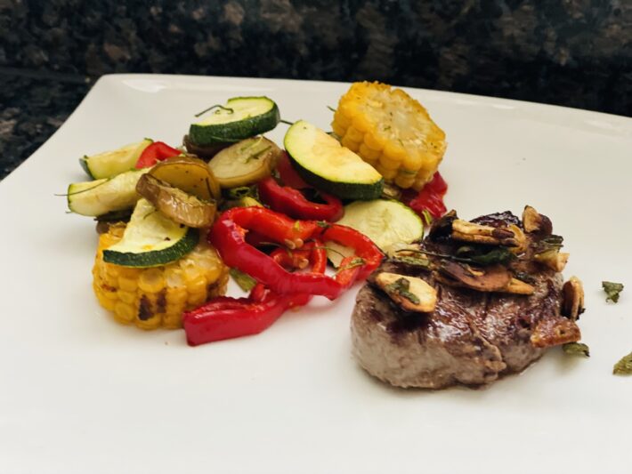 Rindsfilet mit Ofengemüse