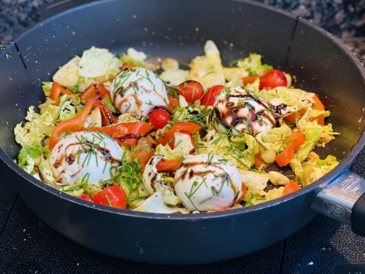 Wirzgemüse mit Burrata