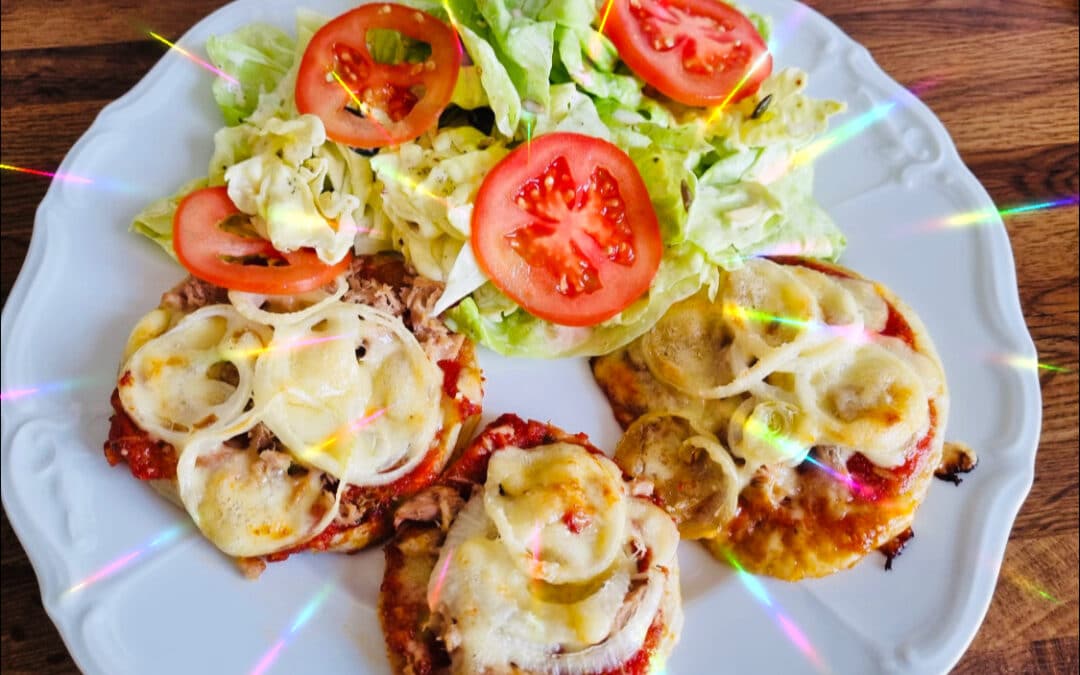 Kohlraben-Pizzas kohlenhydratarm