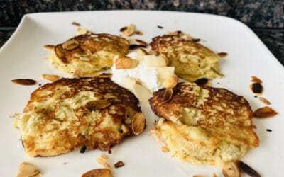 Birnen-Omelette mit Mandeln kohlenhydratarm