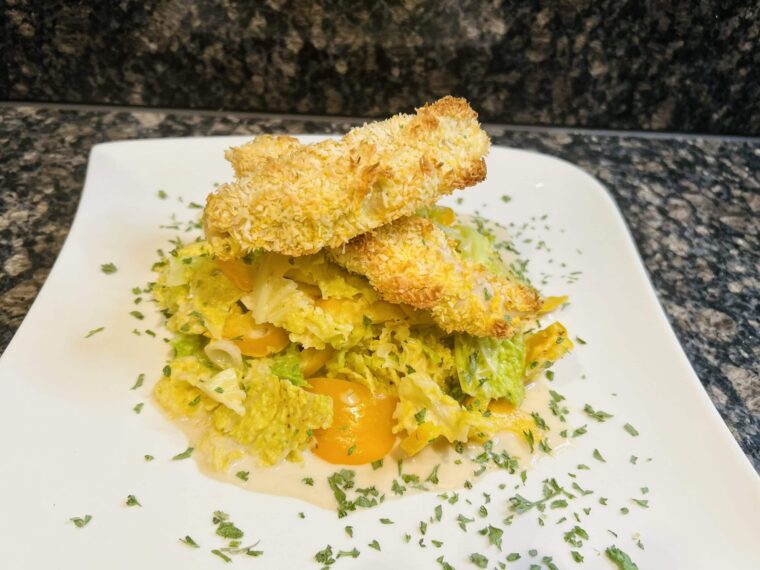 Kokos Poulet mit Wirzgemüse kohlenhydratarm
