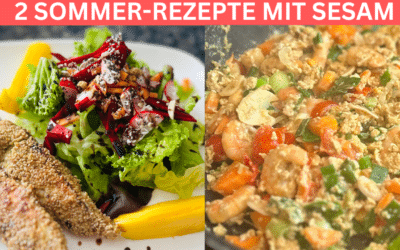 2 Sommer-Rezepte kohlenhydratarm und eiweissreich