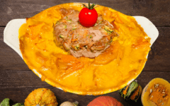 Rezept Kürbisgratin mit Hamburger