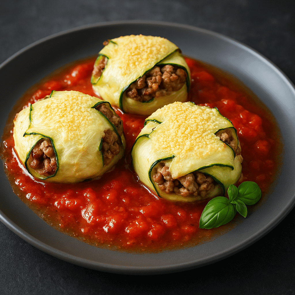 Rezept Zucchini-Ravioli mit Hackfleisch