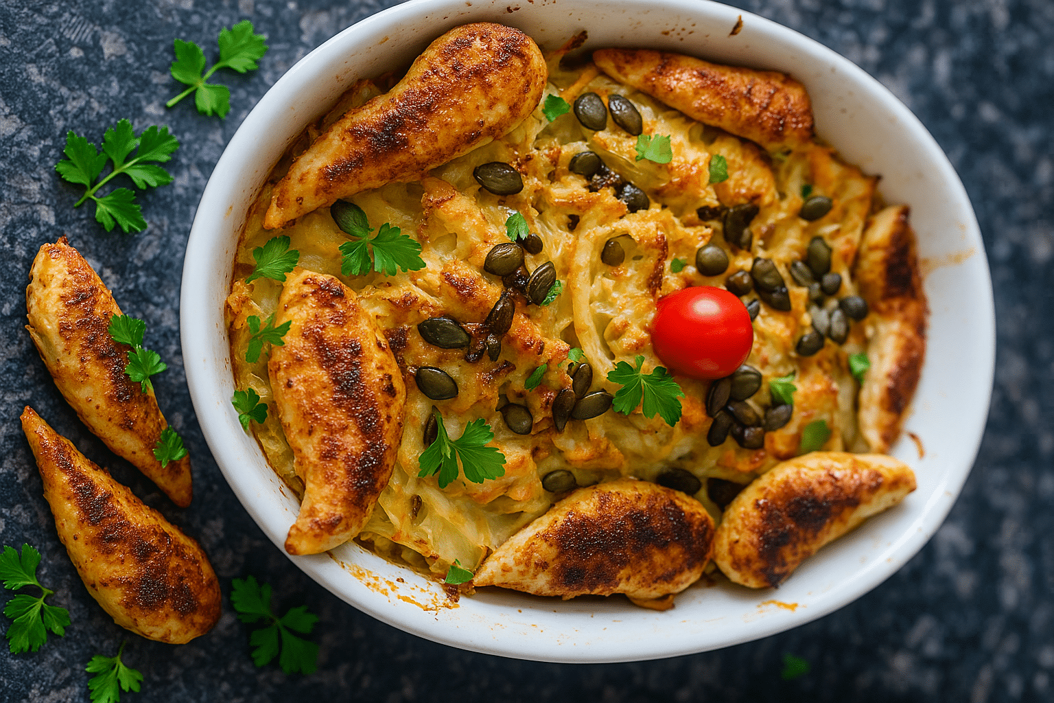 Low Carb Wirz-Kürbis-Gratin
