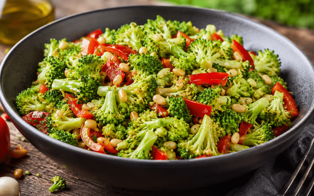 Low Carb Rezept Brokkoli-Peperoni-Salat