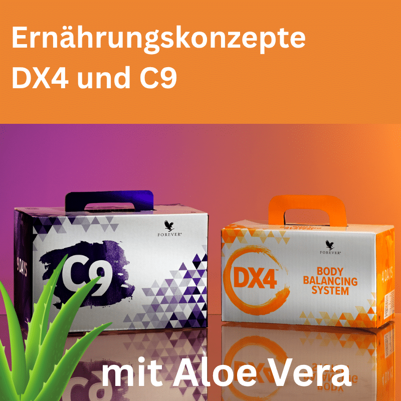 Ernährungskonzepte DX4 und C9 mit Aloe Vera