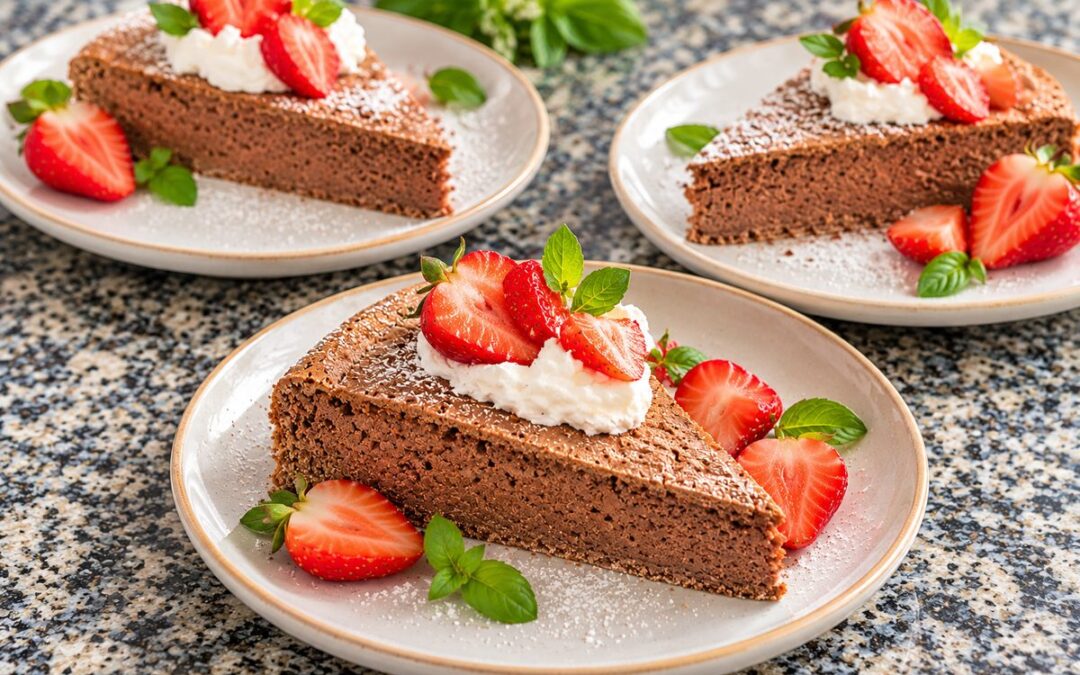 Low Carb Schokoladenkuchen de luxe ohne Mehl und Zucker